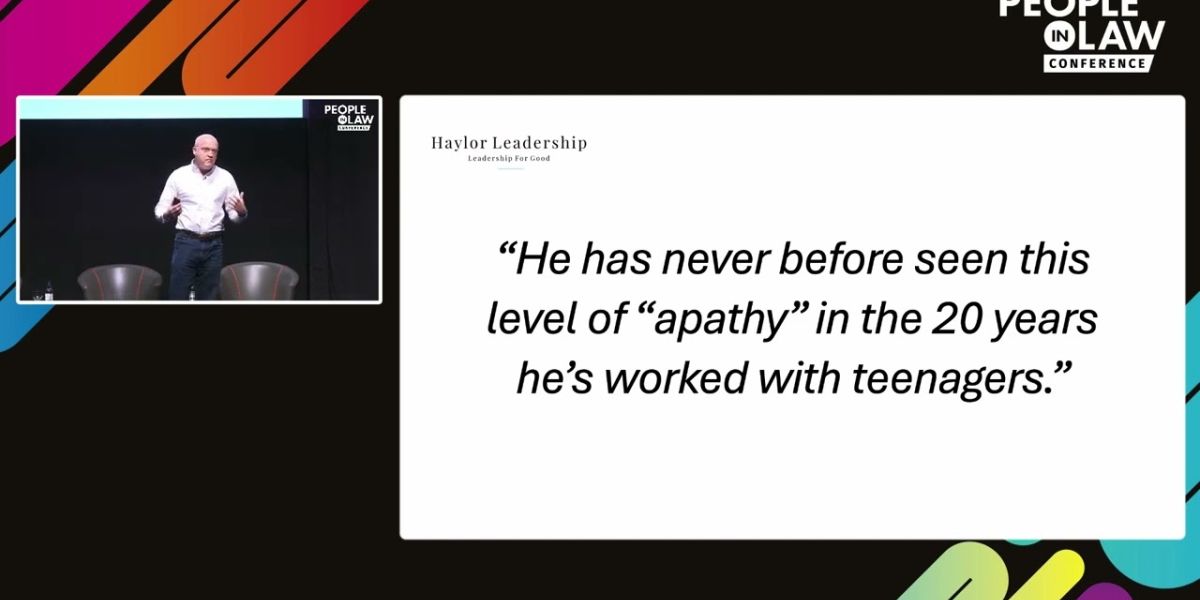 People in Law Keynote - Unlocking High Performance in a Hybrid Multigenerational Workforce